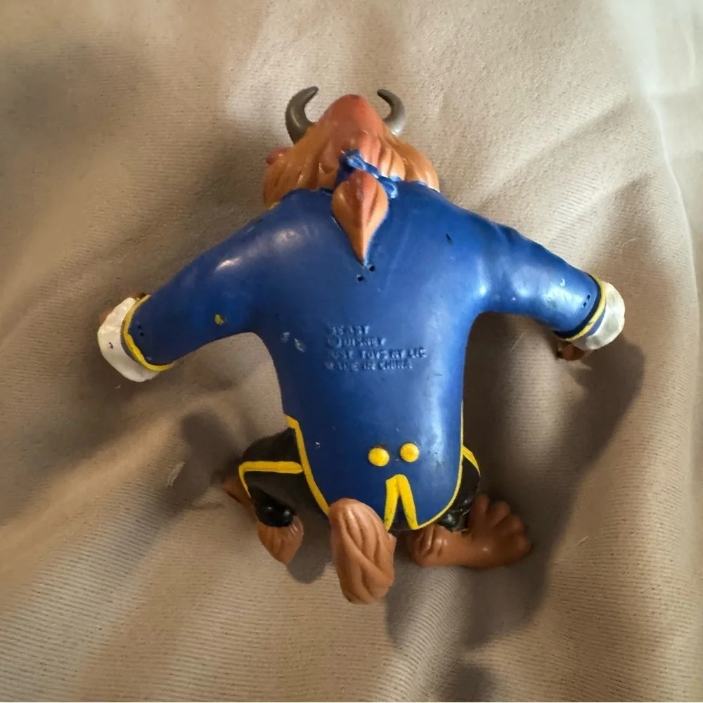 VTG Disney Just Toys The Beauty & The Beast Bendable Figures lot 5 1990s Heavy - Picture 2 of 12